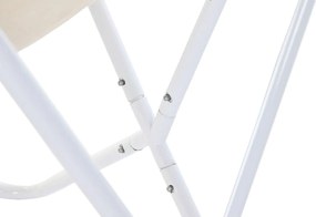 Κήπος πολυθρόνα DKD Home Decor Λευκό Μαύρο Σίδερο 74 x 65 x 90 cm