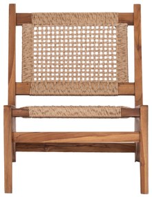 ΚΑΡΕΚΛΑ LOUNGE LUKILLA HM9913 ΞΥΛΟ TEAK ΣΕ ΦΥΣΙΚΟ--ΣΥΝΘ.ΣΧΟΙΝΙ ΜΠΕΖ 55,5x74x65Υεκ. - 0525766 - HM9913