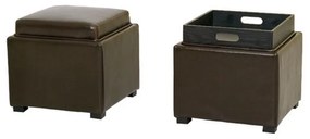 METAX-24 Σκαμπώ Pouf/S Brown  0. x 0. x 0. metax-01-01-594