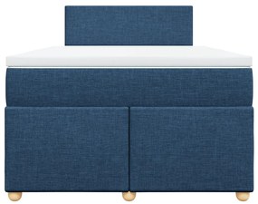 ΚΡΕΒΑΤΙ BOXSPRING ΜΕ ΣΤΡΩΜΑ ΜΠΛΕ 120X200 ΕΚ. ΥΦΑΣΜΑΤΙΝΟ 3286646