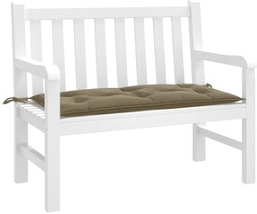 vidaXL Μαξιλάρι Πάγκου Κήπου Taupe Μελανζέ 100x50x7 εκ. Ύφασμα