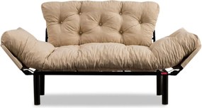 Διθέσιος Καναπές Κρεβάτι Κρέμ NITTA 70x155x85