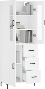 vidaXL Ντουλάπι Λευκό 69,5x34x180 εκ. από Επεξεργασμένο Ξύλο