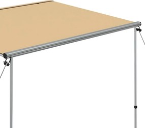 vidaXL Τέντα Τροχόσπιτου Μπεζ 1,8 x 2 x 2,15 μ.