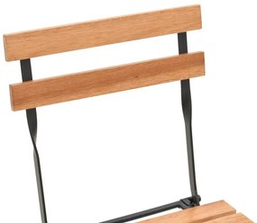 Σετ Κήπου Τραπεζαρία Pometia 3 τεμ Ξύλο - Μέταλλο 55x54x72εκ. 55x54x72 εκ.