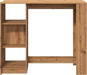 vidaXL Τραπέζι Κονσόλα με Ράφι Καφέ Δρυς 124x46x103,5εκ. Επεξεργ. Ξύλο