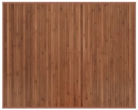 vidaXL Χαλί Ορθογώνιο Καφέ 80 x 100 εκ. Μπαμπού