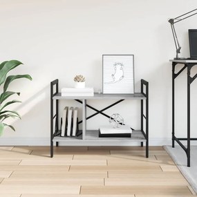 VidaXL Ράφι Βιβλίων Γκρι Sonoma 75 x 30 x 58,5 cm Επεξεργασμένο Ξύλο