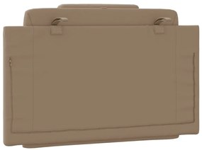 vidaXL Μαξιλάρι για Κεφαλάρι Viana Καπουτσίνο 80 εκ. από Συνθετικό Δέρμα