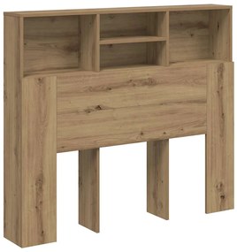 vidaXL Κεφαλάρι Με Αποθηκευτικό Χώρο 120x19x103,5 εκ. Επεξ. Ξύλο