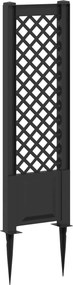 vidaXL Πλέγμα με Ακίδα Ανθρακί 43 x 6 x 165 εκ. PP