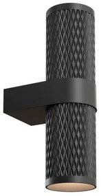 Απλίκα Φωτιστικό Τοίχου Focus Design Διπλό Ανάγλυφο GU10 IP20 Φ6 MAYTONI-C069WL-02B-Μαύρο C069WL-02B