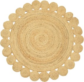 Χαλί Voni Inart φυσικό γιούτα Φ120x1εκ