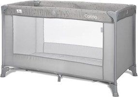 BABY COT CARINA 1 LAYER GREY STARS