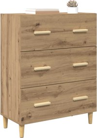 vidaXL Πλαϊνό γραφείο Artisan Oak 69,5 x 34 x 90 εκ.
