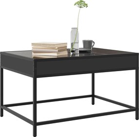 vidaXL Τραπεζάκι Σαλονιού Infinity LED Μαύρο 70x50x41 εκ.