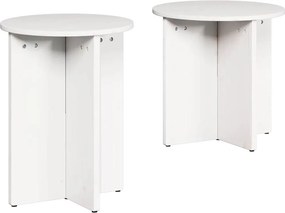 vidaXL Τραπεζάκι σαλονιού 2 pcs Λευκό