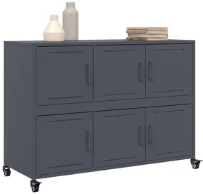 vidaXL Ντουλάπι Ανθρακί 100,5x39x72 εκ. από Χάλυβα