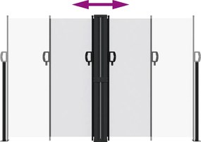 vidaXL Σκίαστρο Πλαϊνό Συρόμενο Λευκό 160 x 600 εκ.