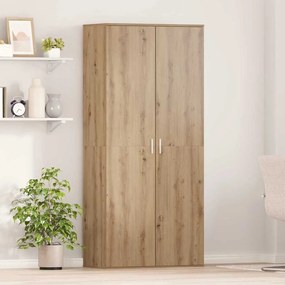 vidaXL Υψηλή Ντουλάπα Ξύλο Καρυδιά 80x39x178 εκ Επεξεργασμένο Ξύλο