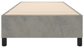 Πλαίσιο Κρεβατιού Boxspring Ανοιχτό Γκρι 100x200 εκ. Βελούδινο - Γκρι