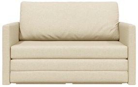 vidaXL Καναπές Κρεβάτι 2 σε 1 Κρεμ 124x71x78 cm Ύφασμα