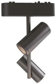 Σποτ Φωτιστικό Ράγας COB 2xLed 8W 40VDC 3000K 15 Μοίρες Dimmer Lumen-22-261615100-Μαύρο 22-261615100