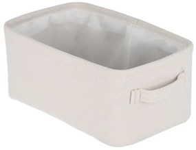 Estia Κουτί Αποθήκευσης Και Οργάνωσης Ivory 26x16.5x11.5cm Με Εσωτερική Επένδυση Και Καπάκι 02-18863