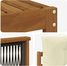 vidaXL Σειρά Καναπέ Εξωτερικού με μαξιλάρι 9 pcs