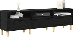 vidaXL Ντουλάπι TV Μαύρη Οξυά 150 x 30 x 45 εκ Επεξεργασμένο ξύλο