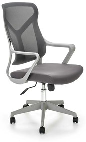 Καρέκλα γραφείου Houston 1301, Γκρι, 104x61x67cm, 12 kg, Με μπράτσα, Με ρόδες, Μηχανισμός καρέκλας: Κλίση | Epipla1.gr