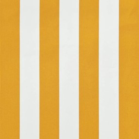 Τέντα Συρόμενη Κίτρινο / Λευκό 300 x 150 εκ. - Κίτρινο