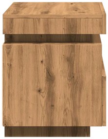 Κομοδίνο με φώτα LED Artisan Oak 40x39x48,5 cm 857660