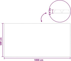 vidaXL Ηλιακή Κάλυψη Πισίνας Βαρέως Τύπου 1000 x 500 εκ 200 μμ