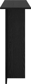 vidaXL Τραπέζι κονσόλας Μαύρη Δρυς 100 x 30 x 75 εκ Επεξεργασμένο Ξύλο