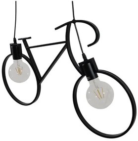 Κρεμαστό Φωτιστικό Οροφής 2xE27 Μαύρο 67x1.5xΥ41cm BIKE BLACK 01213 Globostar-1213-Μαύρο 1213