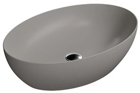 GSI Pura Tortora 8842-440 Πορσελάνινος Νιπτήρας Μπάνιου Επιτραπέζιος Διπλής Επισμάλτωσης Dualglaze 60x42 cm