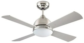 Ανεμιστήρας Οροφής Ατσάλι 40W Borneo H39,2 Φ106,6 ForLight-VE-0006-SAT-Νίκελ Ματ VE-0006-SAT