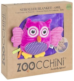 Κουβέρτα Με Λούτρινο Παιχνίδι Fleece 68,5x100εκ. Stroller Blanket Owl Buddy Zoocchini ZOO3002
