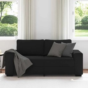 vidaXL Διθέσιος Καναπές Μαύρος 180x77x82 εκ. Ύφασμα