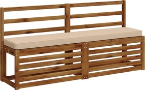vidaXL Μαξιλάρια Πάγκου 2 Τεμαχίων VUGHT 2 pcs 100% Πολυεστέρας Κρεμ