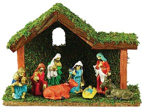 Χριστουγεννιάτικη Παράσταση Φάτνη 224098 26x9x18cm Multi