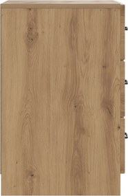 vidaXL Κομοδίνο Artisan Δρυς 43 x 41 x 63,5 εκ. Επεξεργασμένο Ξύλο