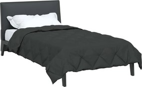 vidaXL Κουβέρτα ολόκληρου του χρόνου Ανθρακί 135 x 200 cm Μικροΐνες