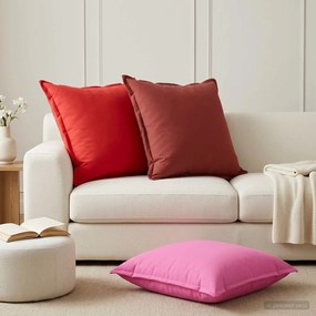 vidaXL Κάλυμμα Μαξιλαριού 2 τμχ. HOUTEN Ροζ 80 x 80 cm Πολυεστέρας