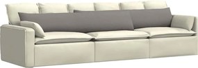 vidaXL Μαξιλάρι Καναπέ 2 pcs Taupe 200 x 40 εκ. ύφασμα