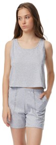 Πιτζάμα Γυναικεία Καλοκαιρινή Minerva Shorts Pockets 52353-133 Γκρι Γκρι X-LARGE