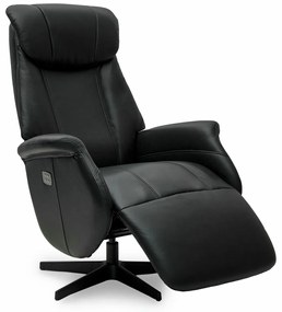 Bonanza Electric Recliner Black Full Leather