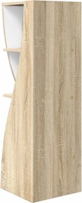 vidaXL Γωνιακό Ντουλάπι 32x32x102εκ Επεξεργασμένο Ξύλο Δρύς Sonoma