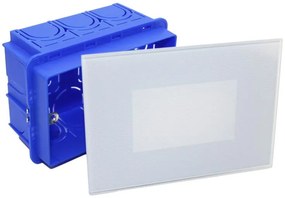 Adeleq Φωτιστικό Αλουμινίου LED Χωνευτό 4W 230V CCT Γυαλί Λευκό 3-90050